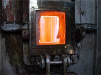 A window of heating furnace