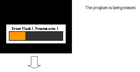 The program is being erased.