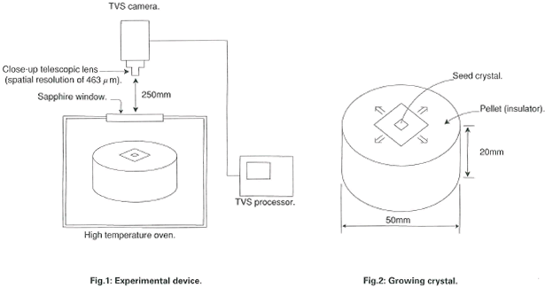 Experimental device & Growing crystal