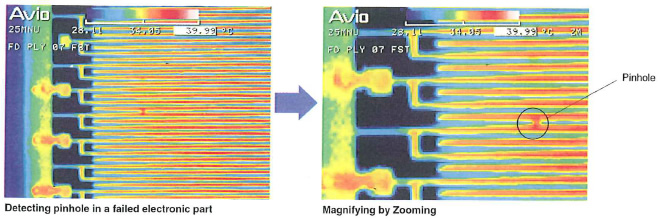 Failure Analysis of Electronic Parts(Detecting Pinholes)