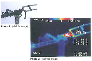 Example of abnormally heated LS