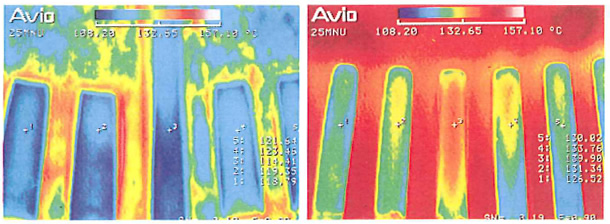 Examples of images inside a tunnel using TVS-600.