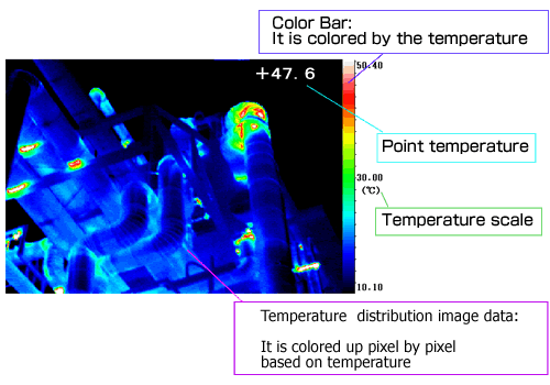 Temperature distribution image data